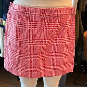 Forever 21 Red Plaid Mini Skirt
